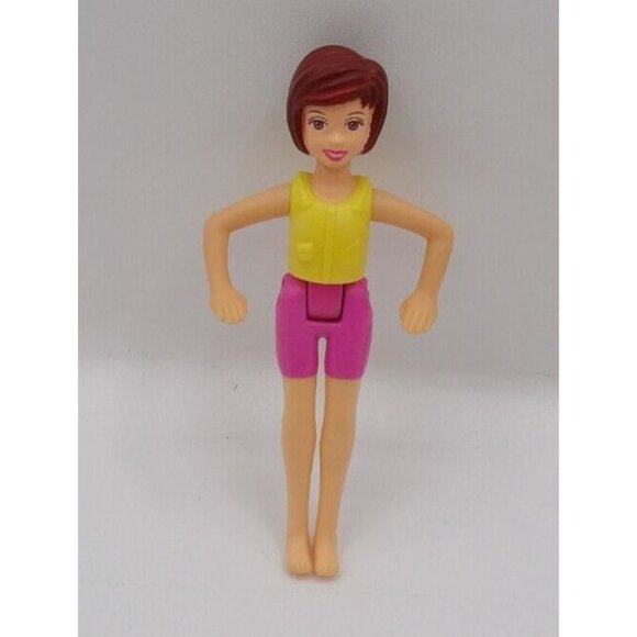 McDonald Polly Pocket Doll ©2003 4" Tall Red hair Brown eyes - Picture 2 of 4